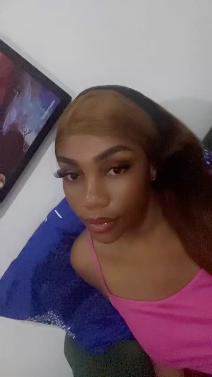 Bella on a live video call from Nigeria